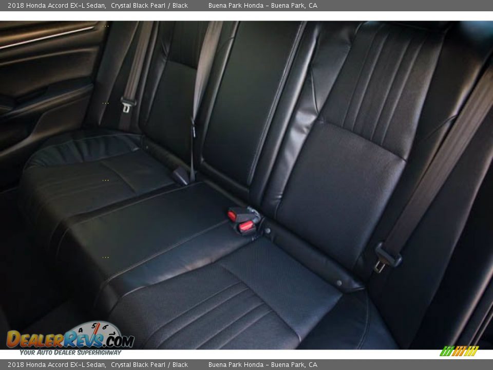 2018 Honda Accord EX-L Sedan Crystal Black Pearl / Black Photo #20
