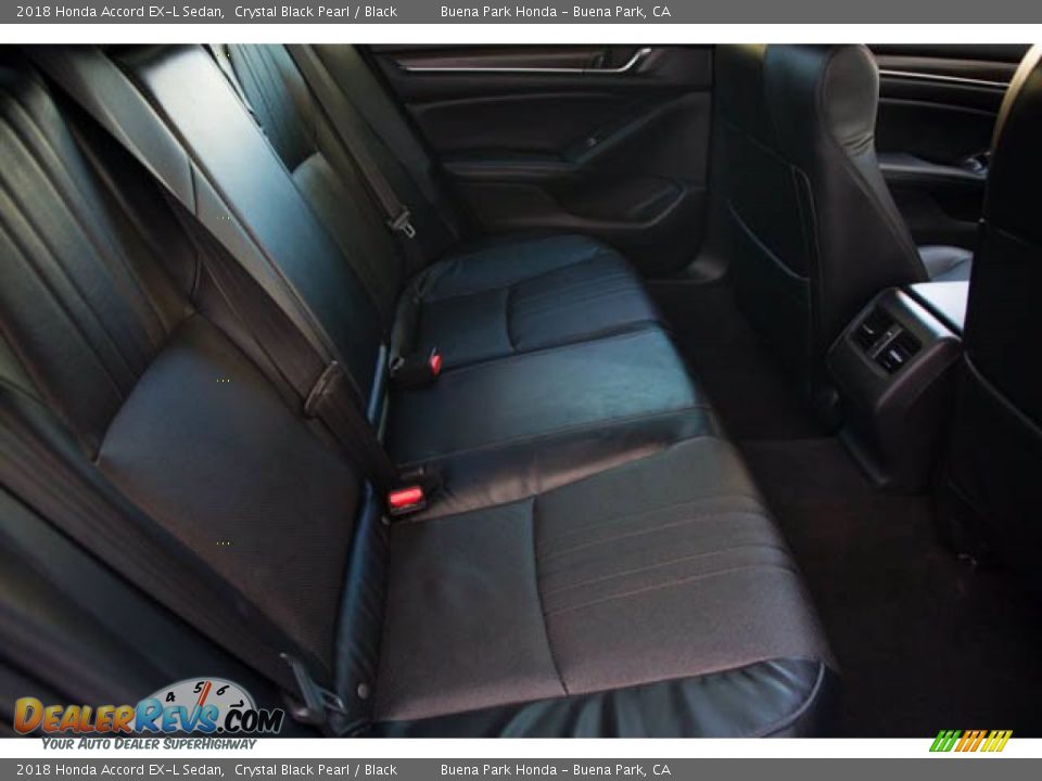 2018 Honda Accord EX-L Sedan Crystal Black Pearl / Black Photo #22