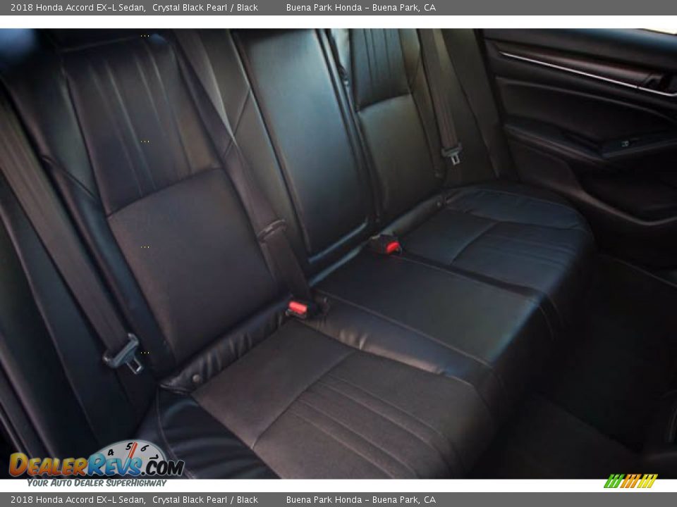 2018 Honda Accord EX-L Sedan Crystal Black Pearl / Black Photo #23