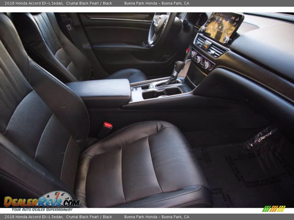2018 Honda Accord EX-L Sedan Crystal Black Pearl / Black Photo #24