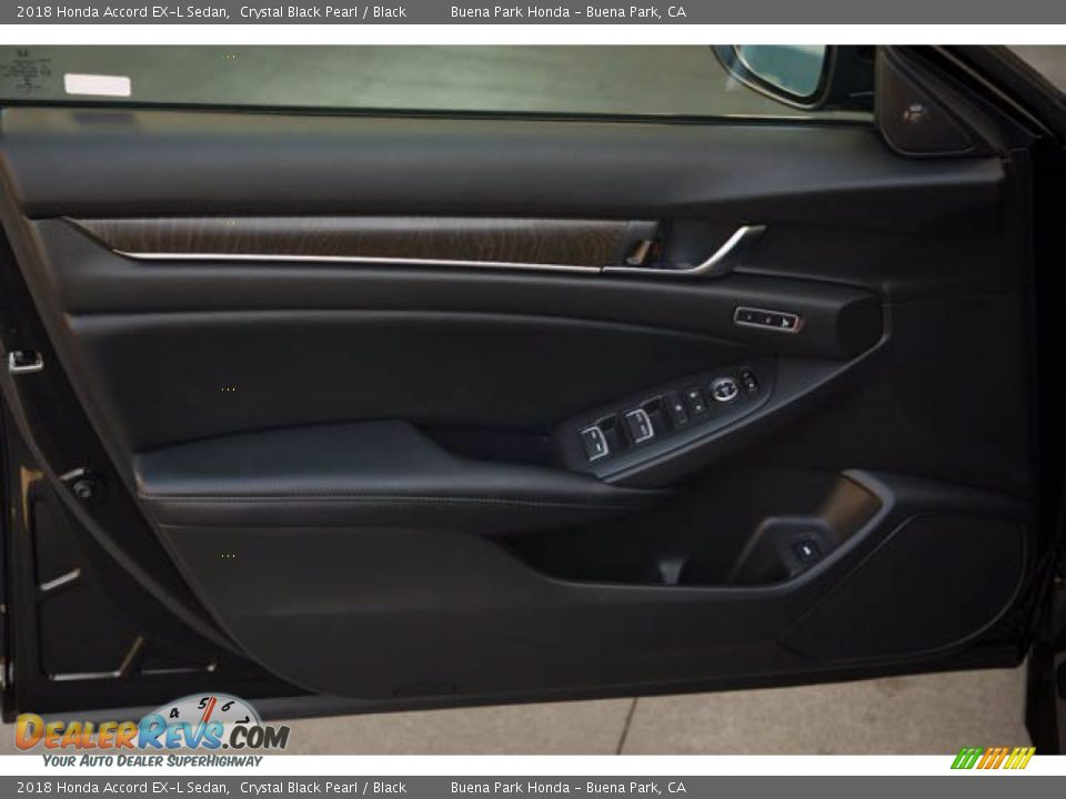 2018 Honda Accord EX-L Sedan Crystal Black Pearl / Black Photo #29