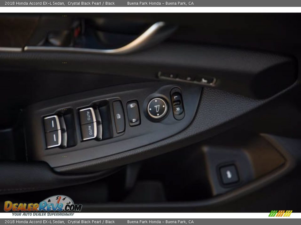 2018 Honda Accord EX-L Sedan Crystal Black Pearl / Black Photo #30