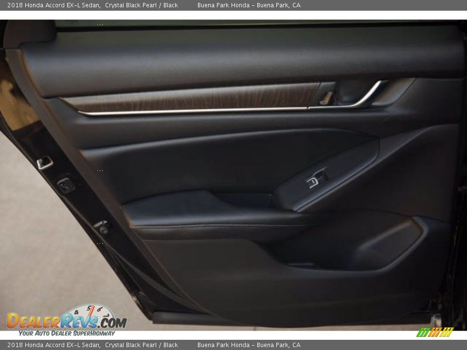 2018 Honda Accord EX-L Sedan Crystal Black Pearl / Black Photo #31