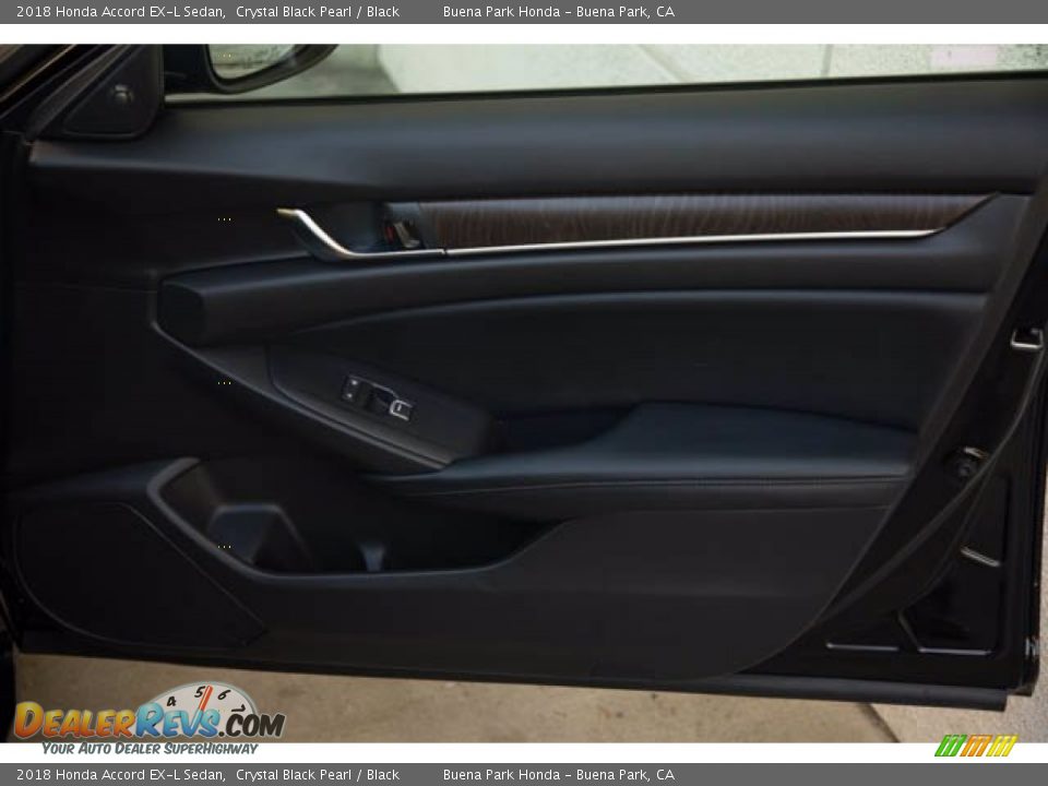 2018 Honda Accord EX-L Sedan Crystal Black Pearl / Black Photo #33
