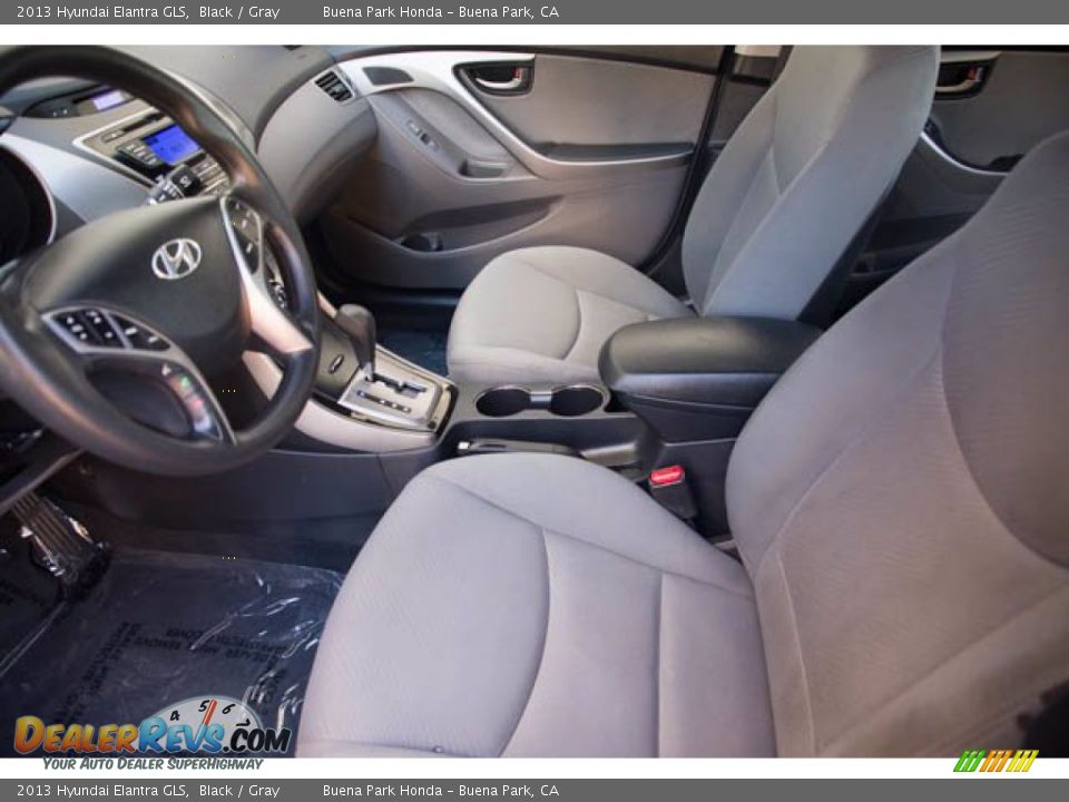 2013 Hyundai Elantra GLS Black / Gray Photo #3