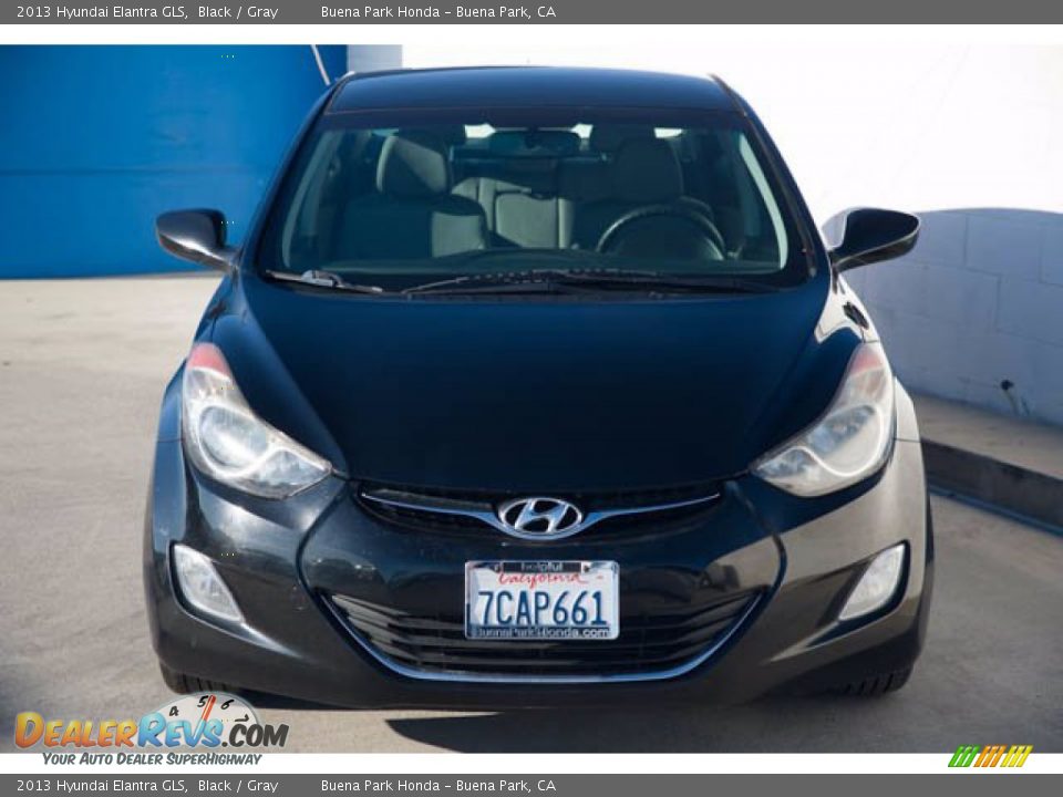 2013 Hyundai Elantra GLS Black / Gray Photo #7