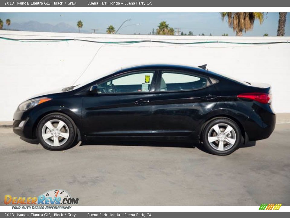 2013 Hyundai Elantra GLS Black / Gray Photo #8