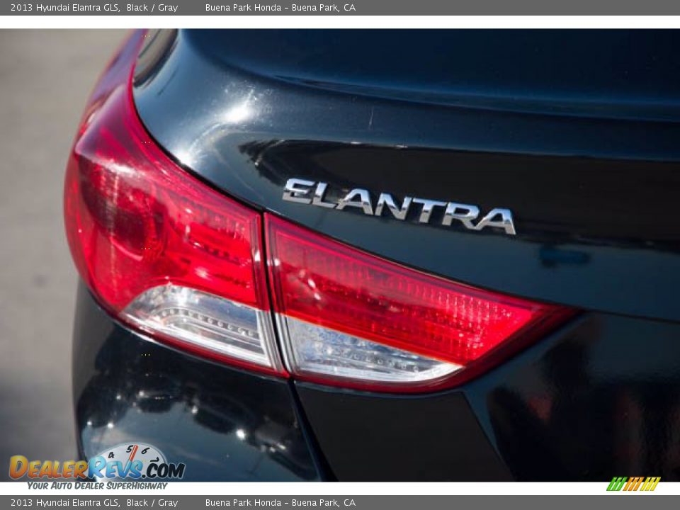 2013 Hyundai Elantra GLS Black / Gray Photo #10