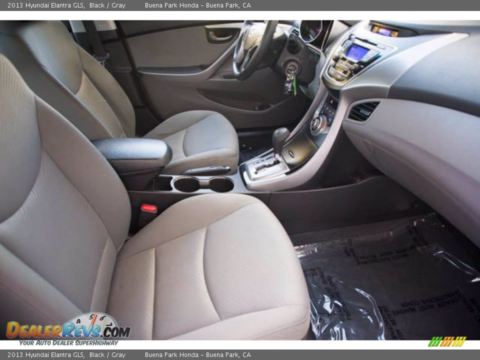 2013 Hyundai Elantra GLS Black / Gray Photo #19