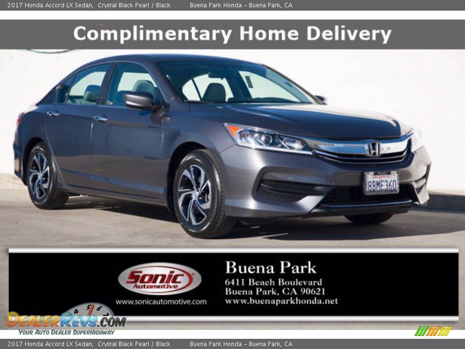 2017 Honda Accord LX Sedan Crystal Black Pearl / Black Photo #1