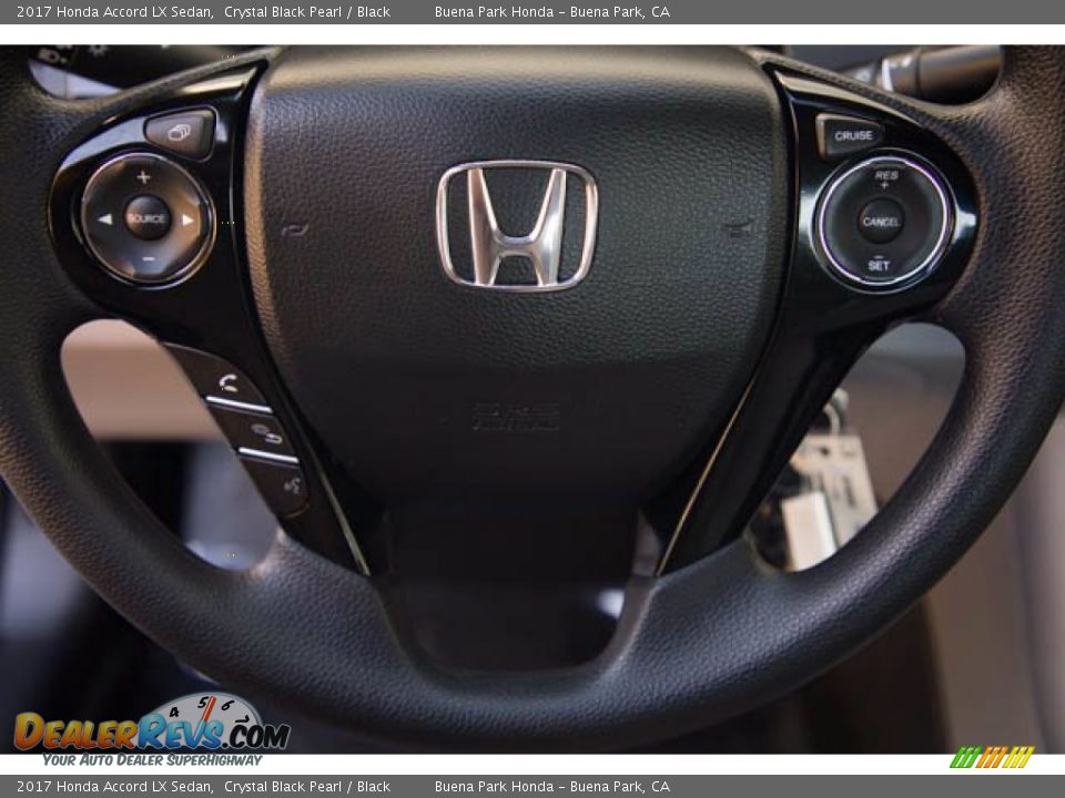 2017 Honda Accord LX Sedan Crystal Black Pearl / Black Photo #15