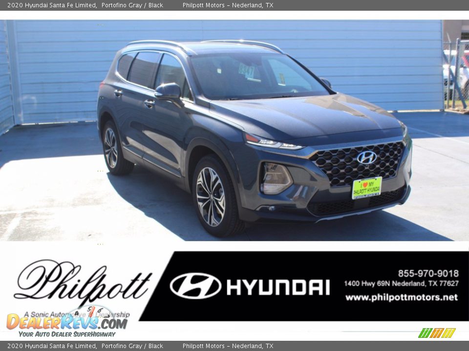 2020 Hyundai Santa Fe Limited Portofino Gray / Black Photo #1