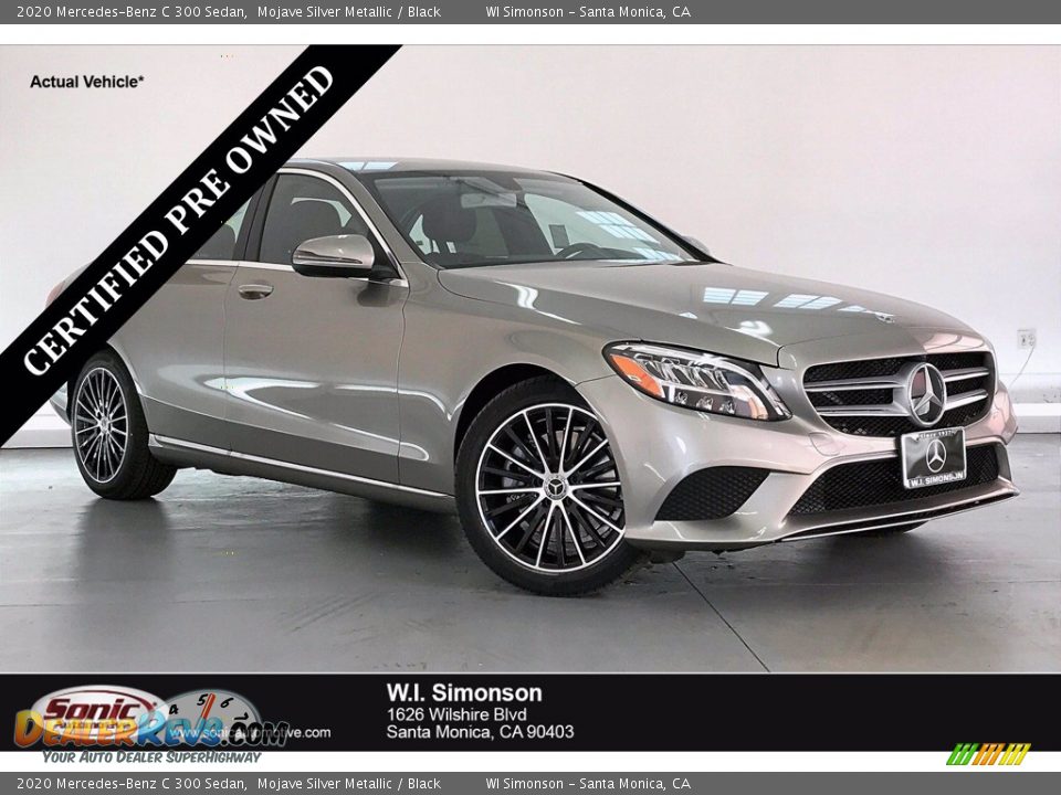 2020 Mercedes-Benz C 300 Sedan Mojave Silver Metallic / Black Photo #1