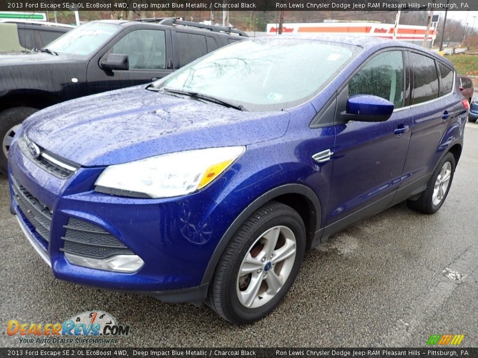 2013 Ford Escape SE 2.0L EcoBoost 4WD Deep Impact Blue Metallic / Charcoal Black Photo #1