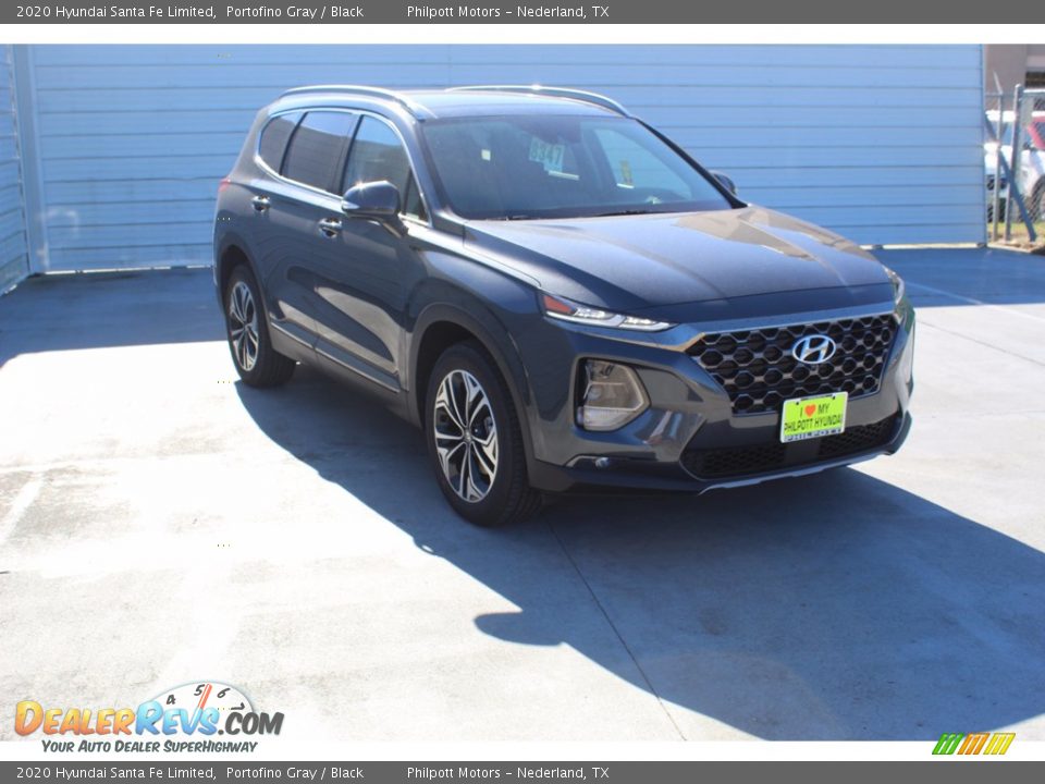 2020 Hyundai Santa Fe Limited Portofino Gray / Black Photo #2