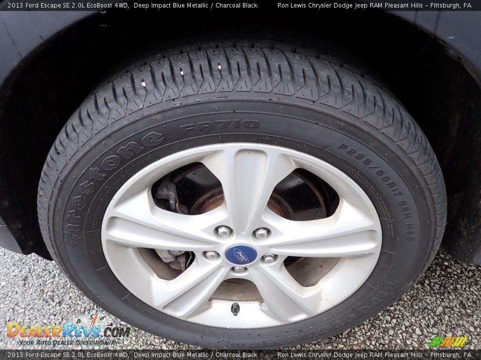 2013 Ford Escape SE 2.0L EcoBoost 4WD Deep Impact Blue Metallic / Charcoal Black Photo #2
