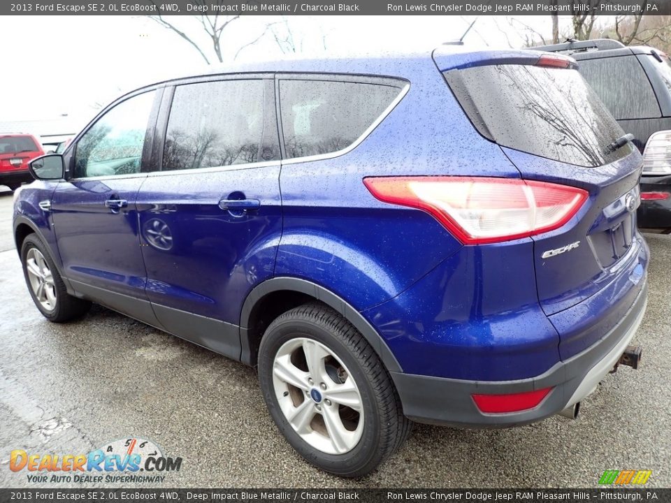 2013 Ford Escape SE 2.0L EcoBoost 4WD Deep Impact Blue Metallic / Charcoal Black Photo #3