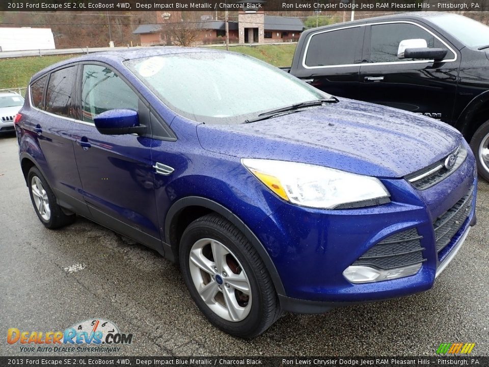 2013 Ford Escape SE 2.0L EcoBoost 4WD Deep Impact Blue Metallic / Charcoal Black Photo #5