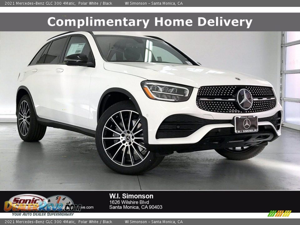 2021 Mercedes-Benz GLC 300 4Matic Polar White / Black Photo #1