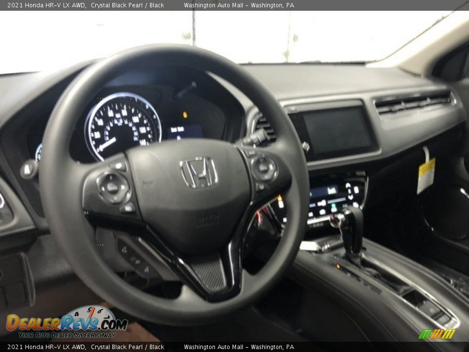 2021 Honda HR-V LX AWD Crystal Black Pearl / Black Photo #10