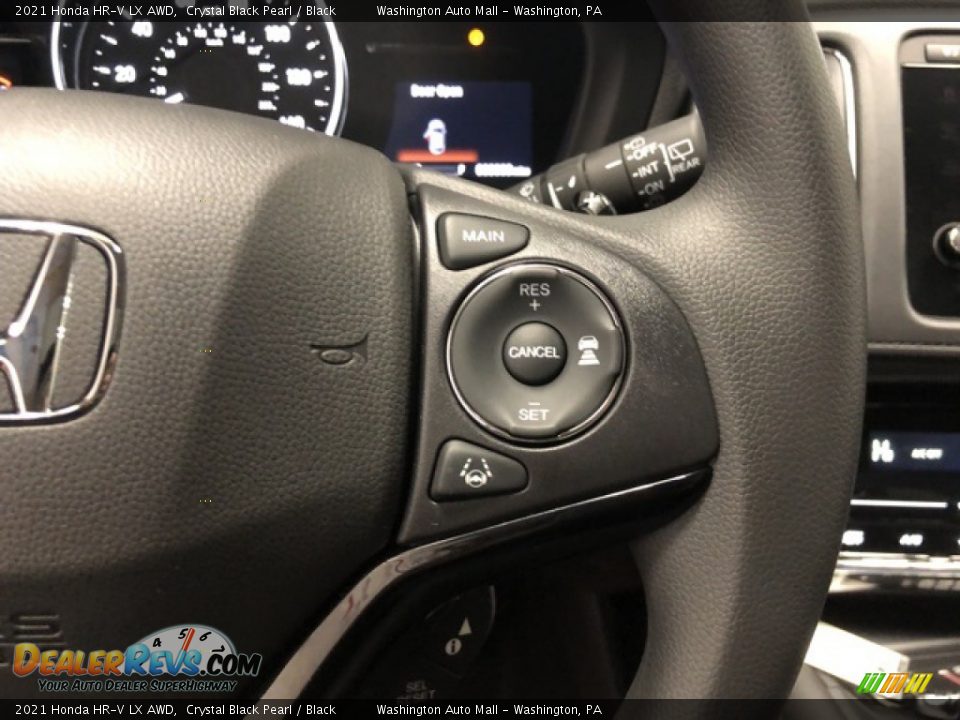 2021 Honda HR-V LX AWD Crystal Black Pearl / Black Photo #14