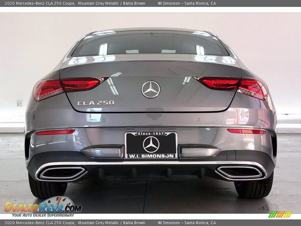 2020 Mercedes-Benz CLA 250 Coupe Mountain Grey Metallic / Bahia Brown Photo #3