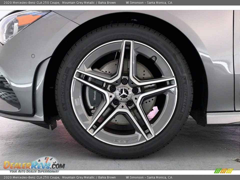 2020 Mercedes-Benz CLA 250 Coupe Mountain Grey Metallic / Bahia Brown Photo #9