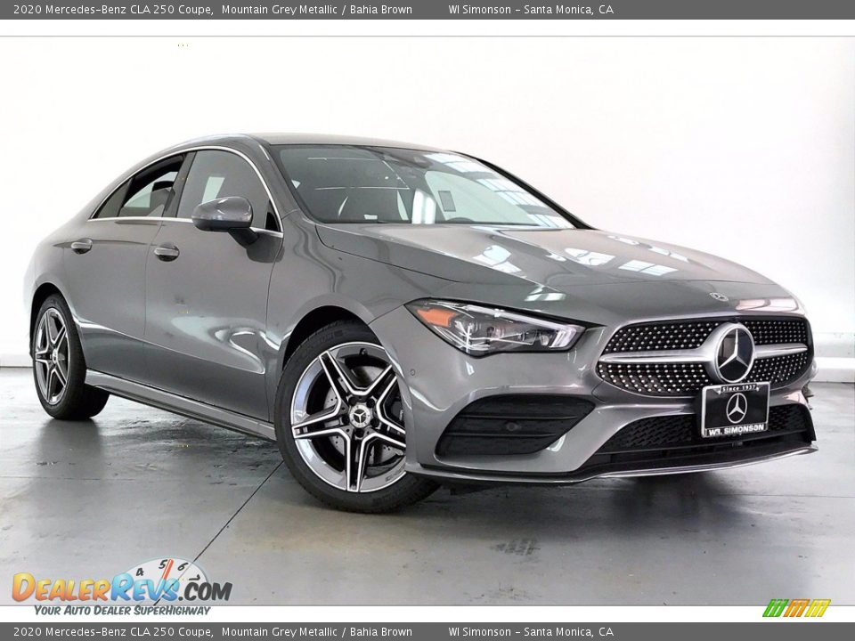 2020 Mercedes-Benz CLA 250 Coupe Mountain Grey Metallic / Bahia Brown Photo #12