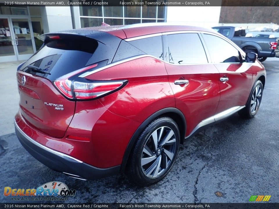 2016 Nissan Murano Platinum AWD Cayenne Red / Graphite Photo #2