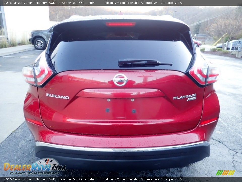 2016 Nissan Murano Platinum AWD Cayenne Red / Graphite Photo #3
