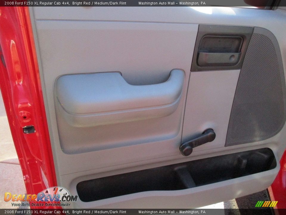 2008 Ford F150 XL Regular Cab 4x4 Bright Red / Medium/Dark Flint Photo #11