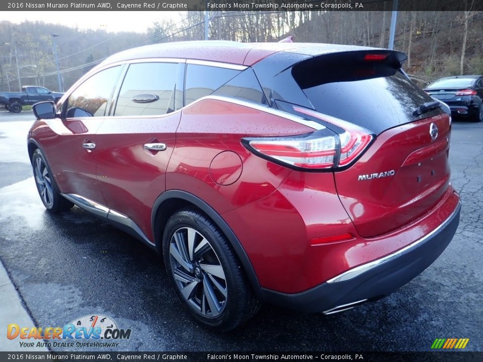 2016 Nissan Murano Platinum AWD Cayenne Red / Graphite Photo #5