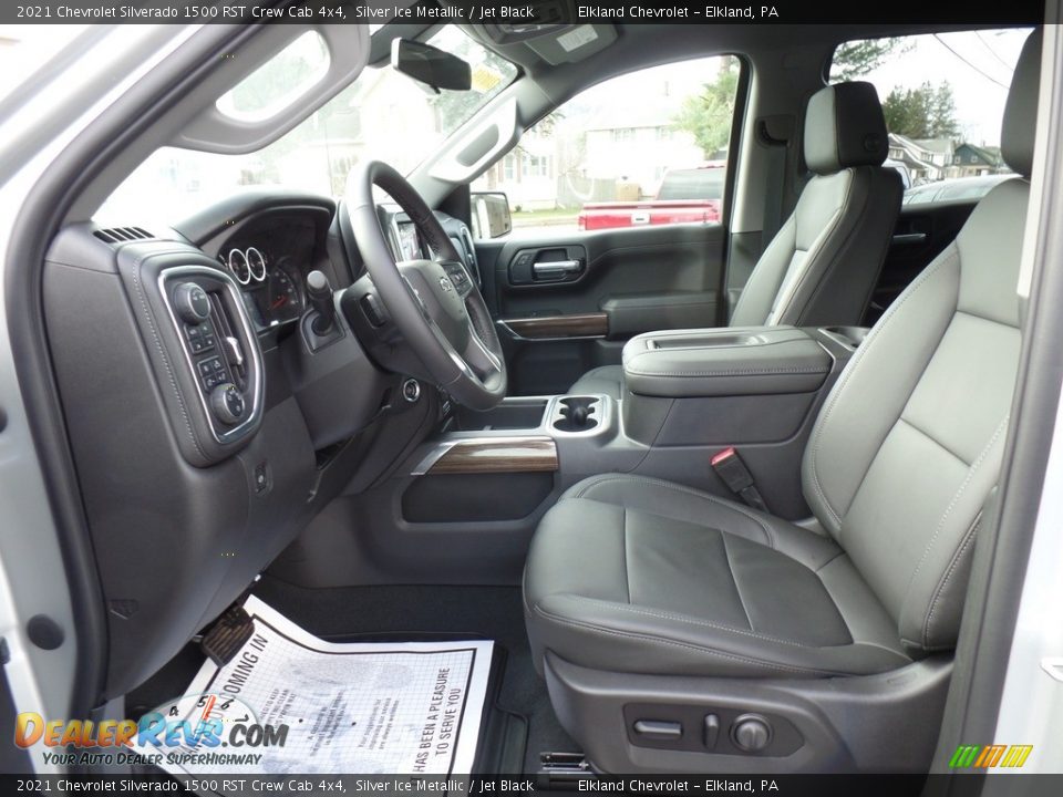 Jet Black Interior - 2021 Chevrolet Silverado 1500 RST Crew Cab 4x4 Photo #20
