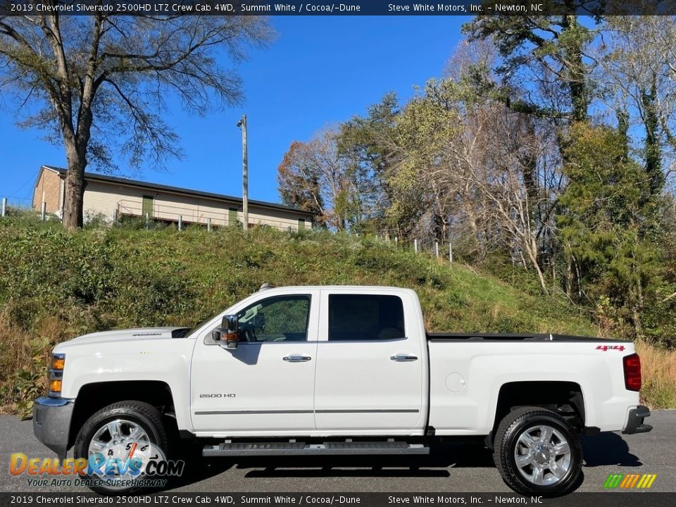 2019 Chevrolet Silverado 2500HD LTZ Crew Cab 4WD Summit White / Cocoa/­Dune Photo #1