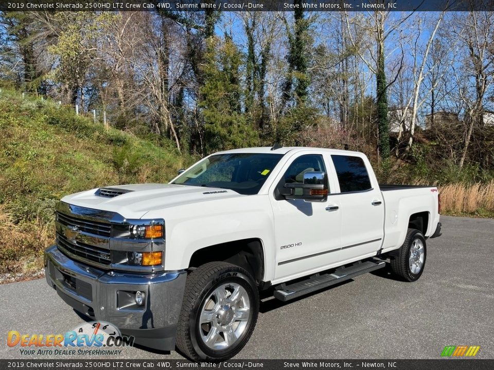 2019 Chevrolet Silverado 2500HD LTZ Crew Cab 4WD Summit White / Cocoa/­Dune Photo #3