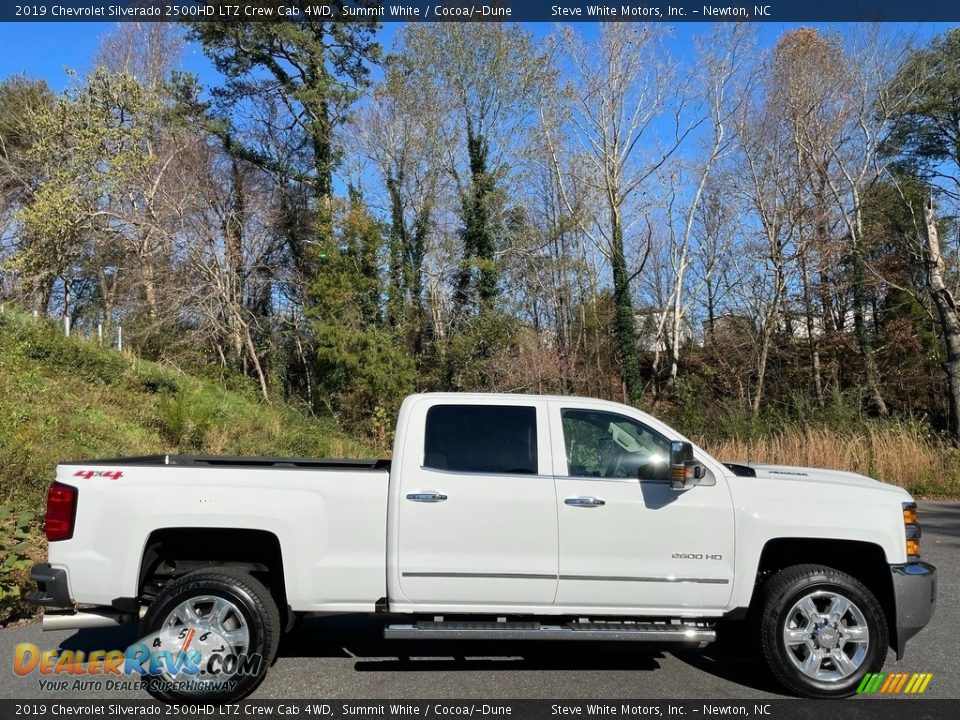 2019 Chevrolet Silverado 2500HD LTZ Crew Cab 4WD Summit White / Cocoa/­Dune Photo #6