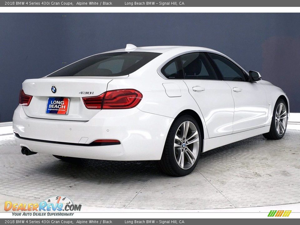 2018 BMW 4 Series 430i Gran Coupe Alpine White / Black Photo #13