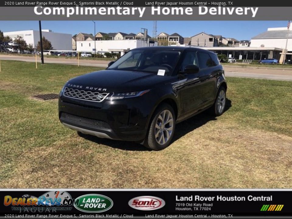 2020 Land Rover Range Rover Evoque S Santorini Black Metallic / Cloud Photo #1