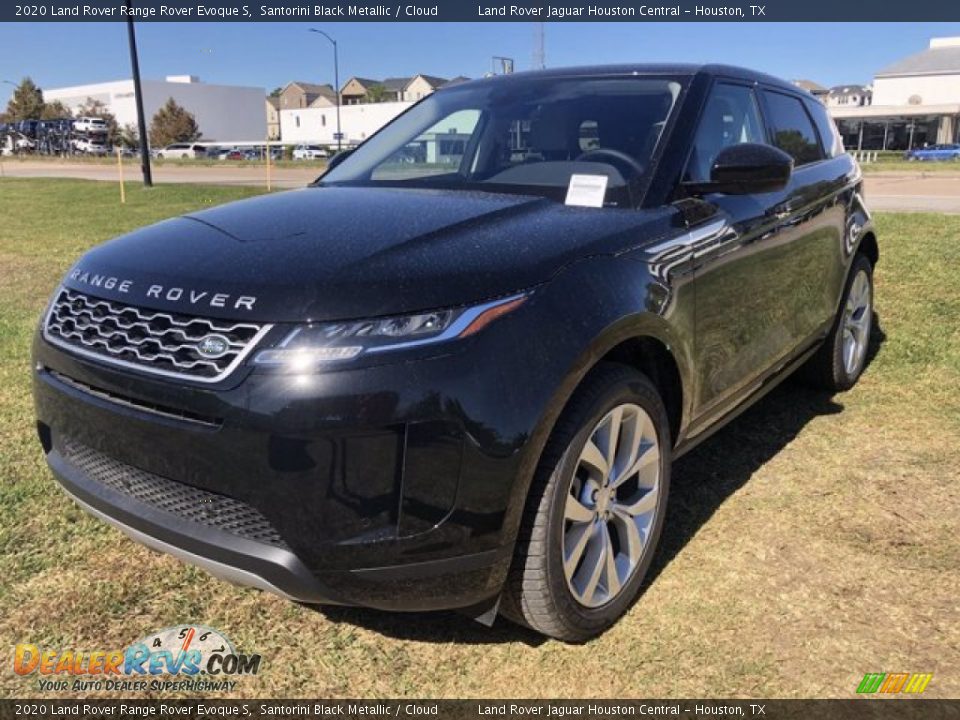 2020 Land Rover Range Rover Evoque S Santorini Black Metallic / Cloud Photo #2