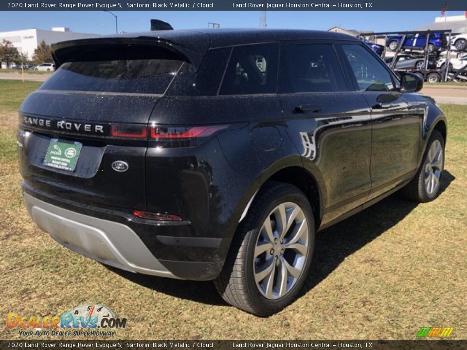 2020 Land Rover Range Rover Evoque S Santorini Black Metallic / Cloud Photo #3