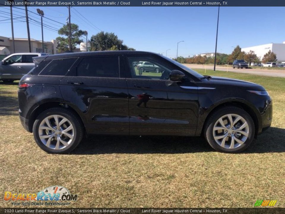 2020 Land Rover Range Rover Evoque S Santorini Black Metallic / Cloud Photo #7