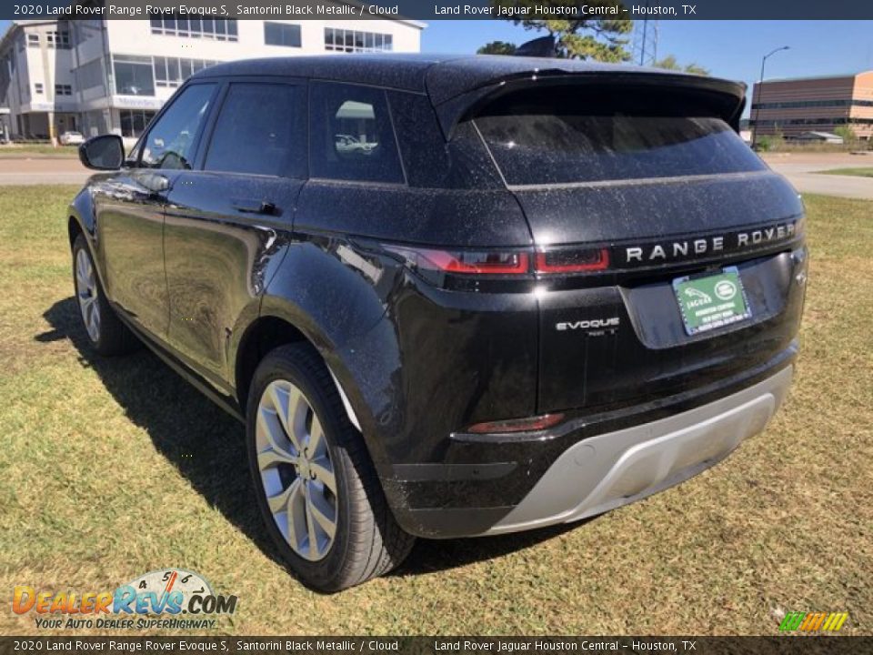 2020 Land Rover Range Rover Evoque S Santorini Black Metallic / Cloud Photo #13