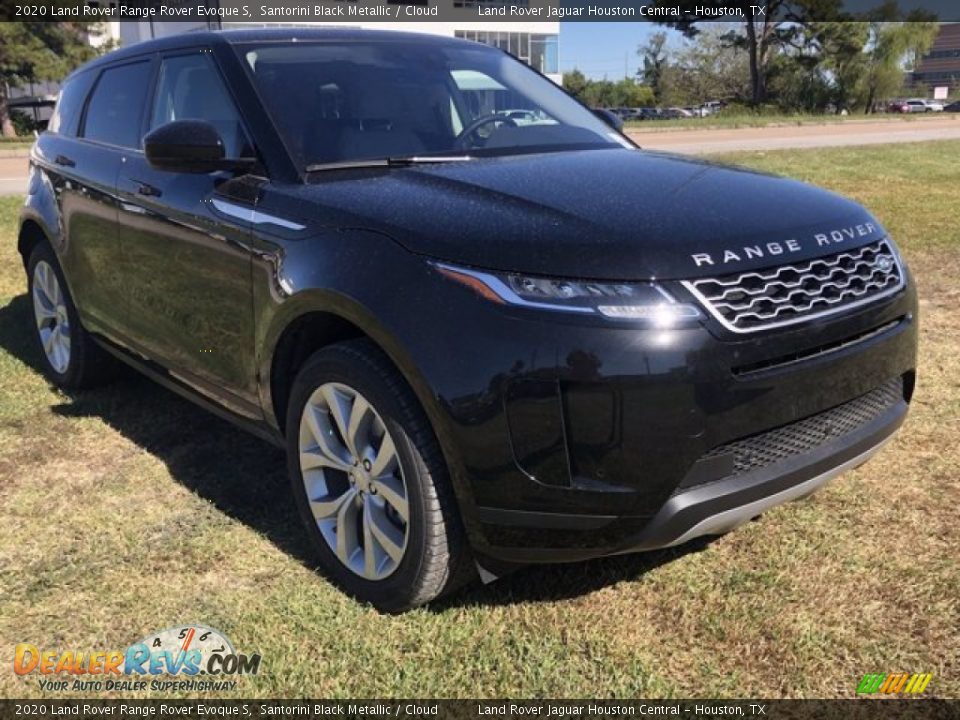 2020 Land Rover Range Rover Evoque S Santorini Black Metallic / Cloud Photo #14