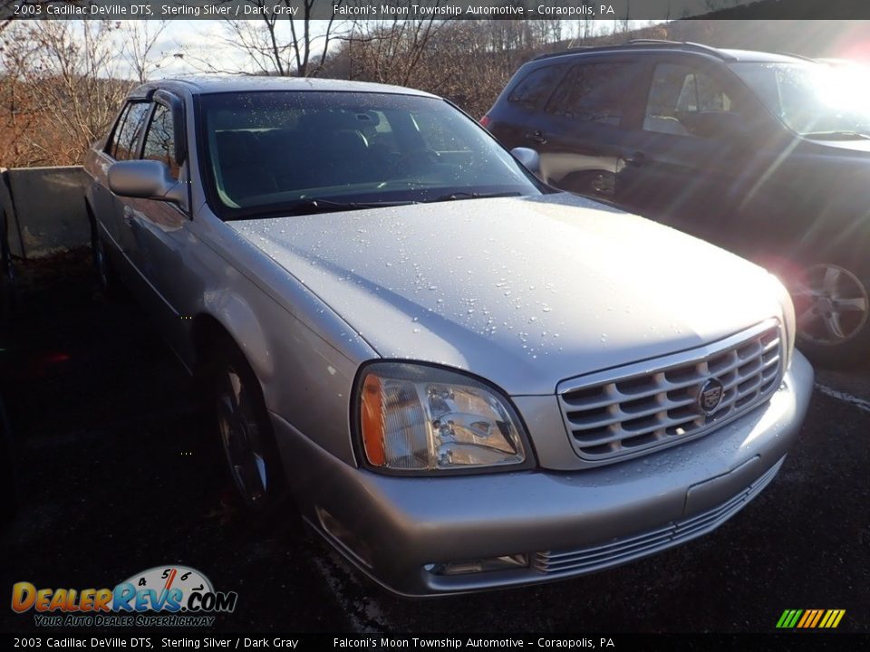 2003 Cadillac DeVille DTS Sterling Silver / Dark Gray Photo #4