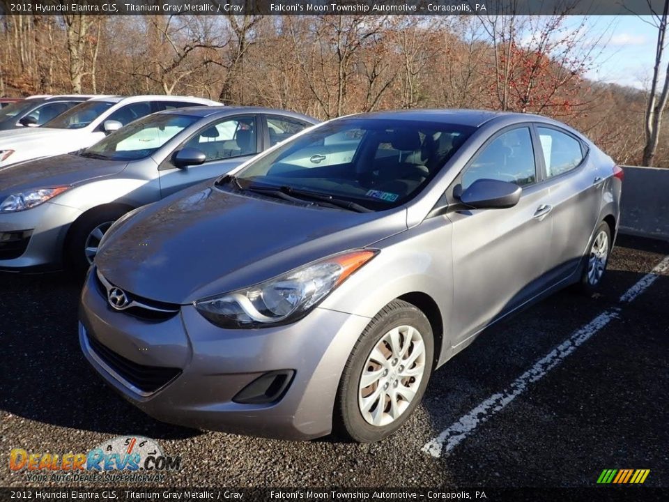 2012 Hyundai Elantra GLS Titanium Gray Metallic / Gray Photo #1