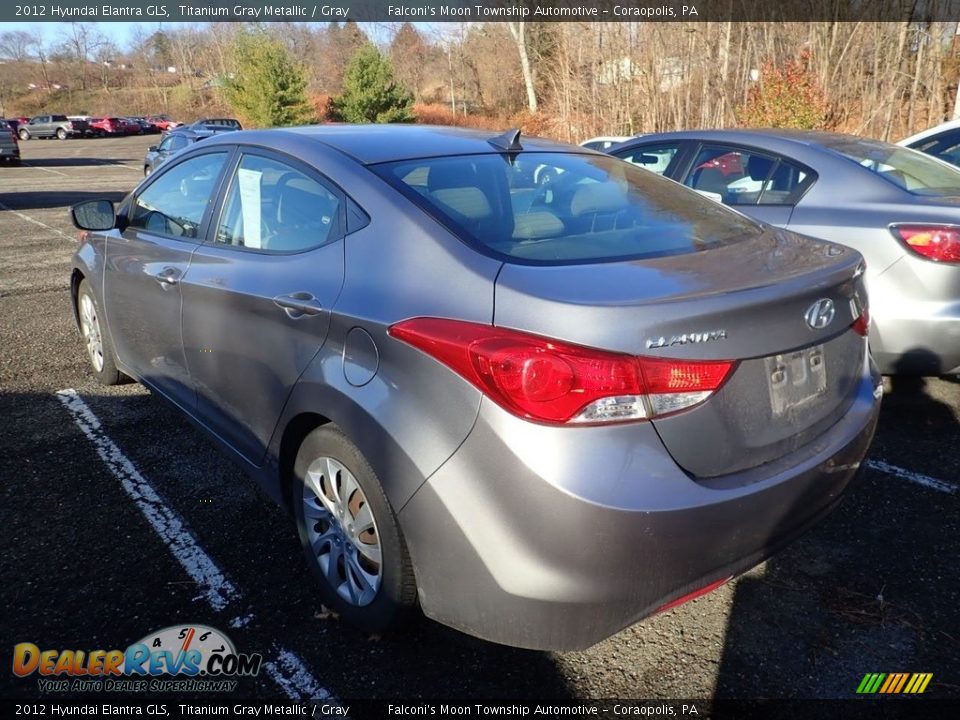 2012 Hyundai Elantra GLS Titanium Gray Metallic / Gray Photo #2