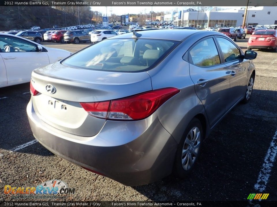 2012 Hyundai Elantra GLS Titanium Gray Metallic / Gray Photo #3