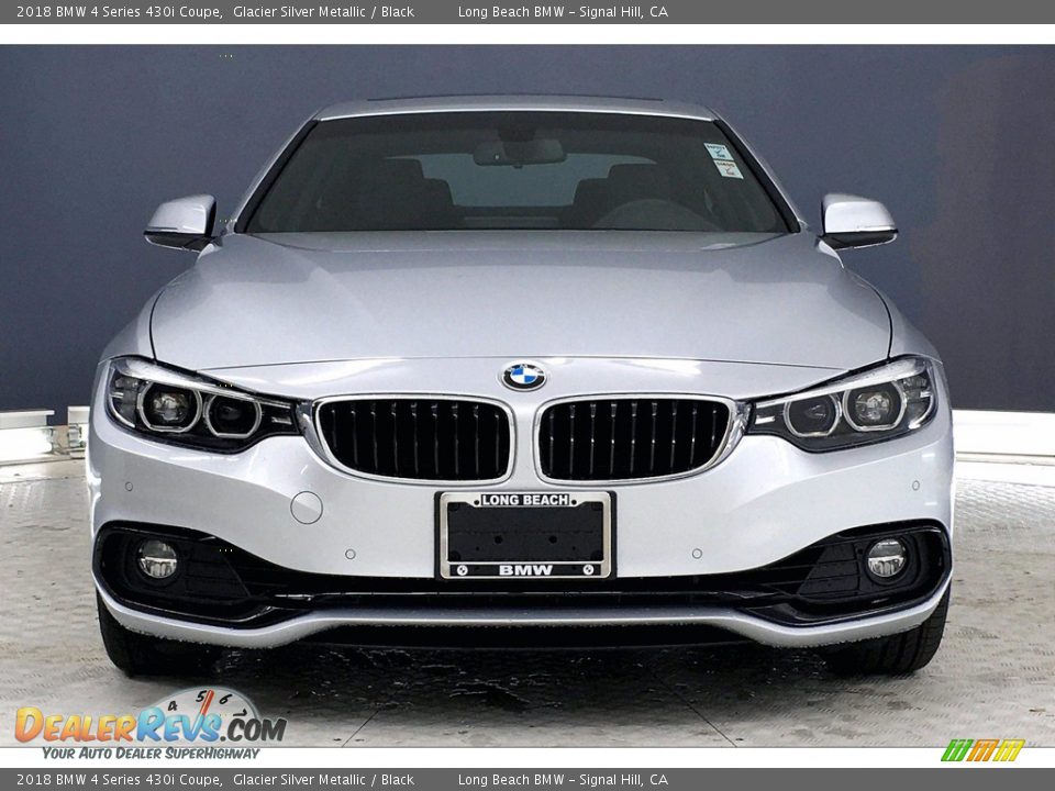 2018 BMW 4 Series 430i Coupe Glacier Silver Metallic / Black Photo #2