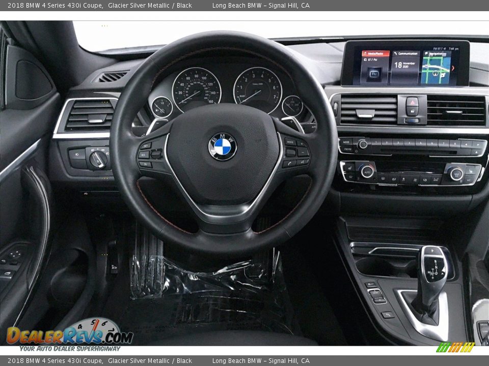 2018 BMW 4 Series 430i Coupe Glacier Silver Metallic / Black Photo #4