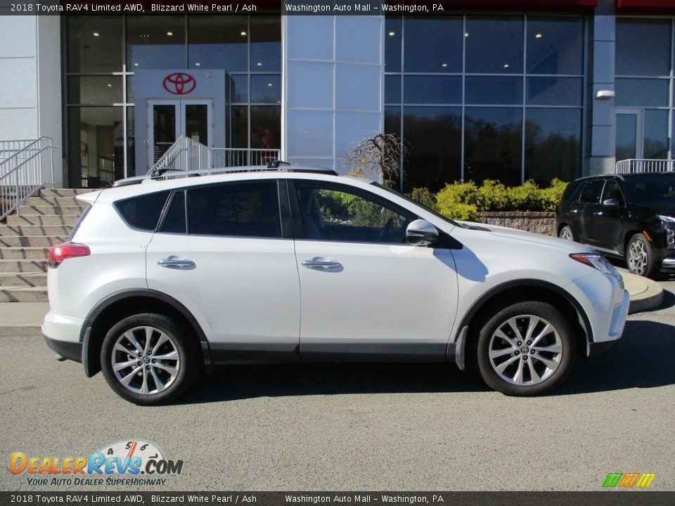 2018 Toyota RAV4 Limited AWD Blizzard White Pearl / Ash Photo #2